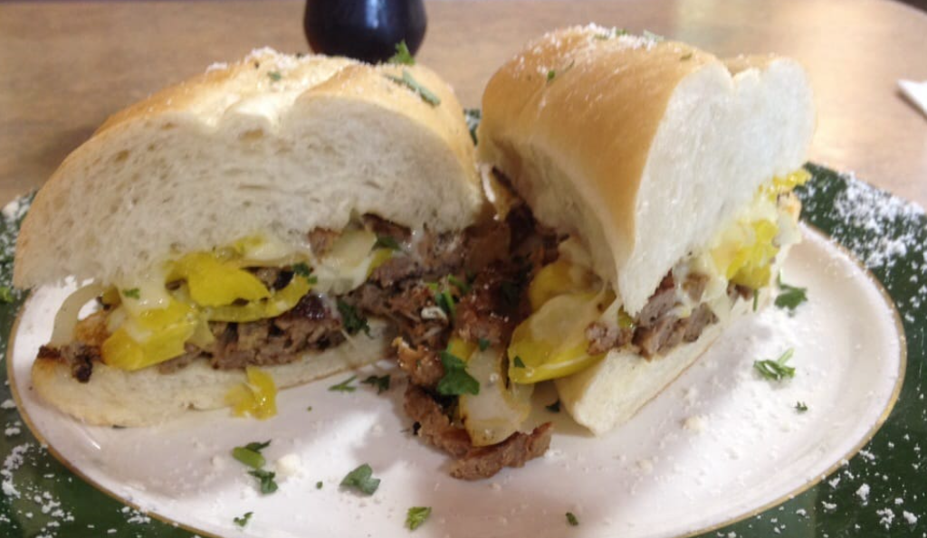 Order Cheese Steak Sandwich food online from Mangia Mangia store, Spencerport on bringmethat.com