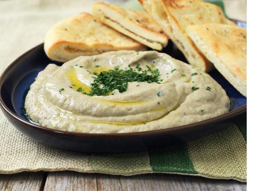 Order Grilled Eggplant Dip food online from Gyro Gyro store, Hartsdale on bringmethat.com