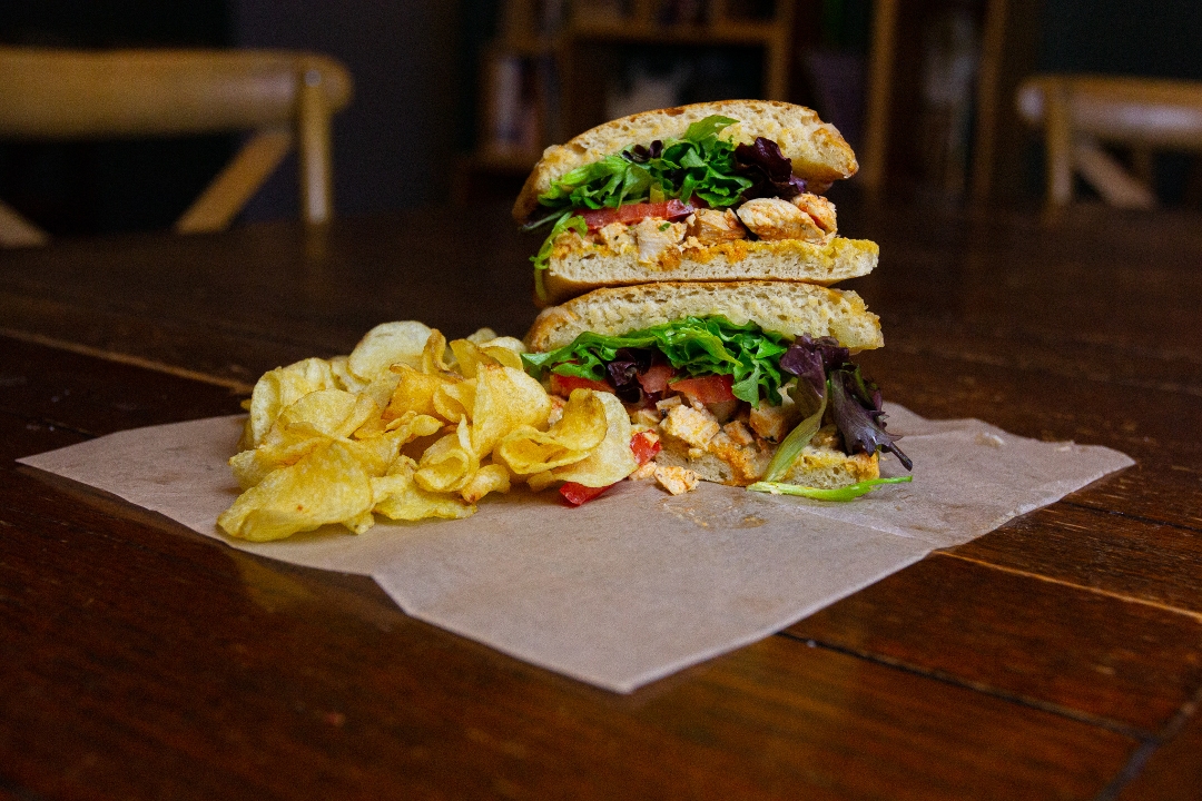 Order Smoked Chicken Sandwich food online from Rhino Coffee Downtown store, Shreveport on bringmethat.com