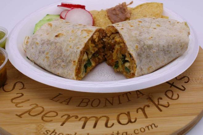 Order Burrito de Chicharron Verde food online from La Bonita #3 store, North Las Vegas on bringmethat.com