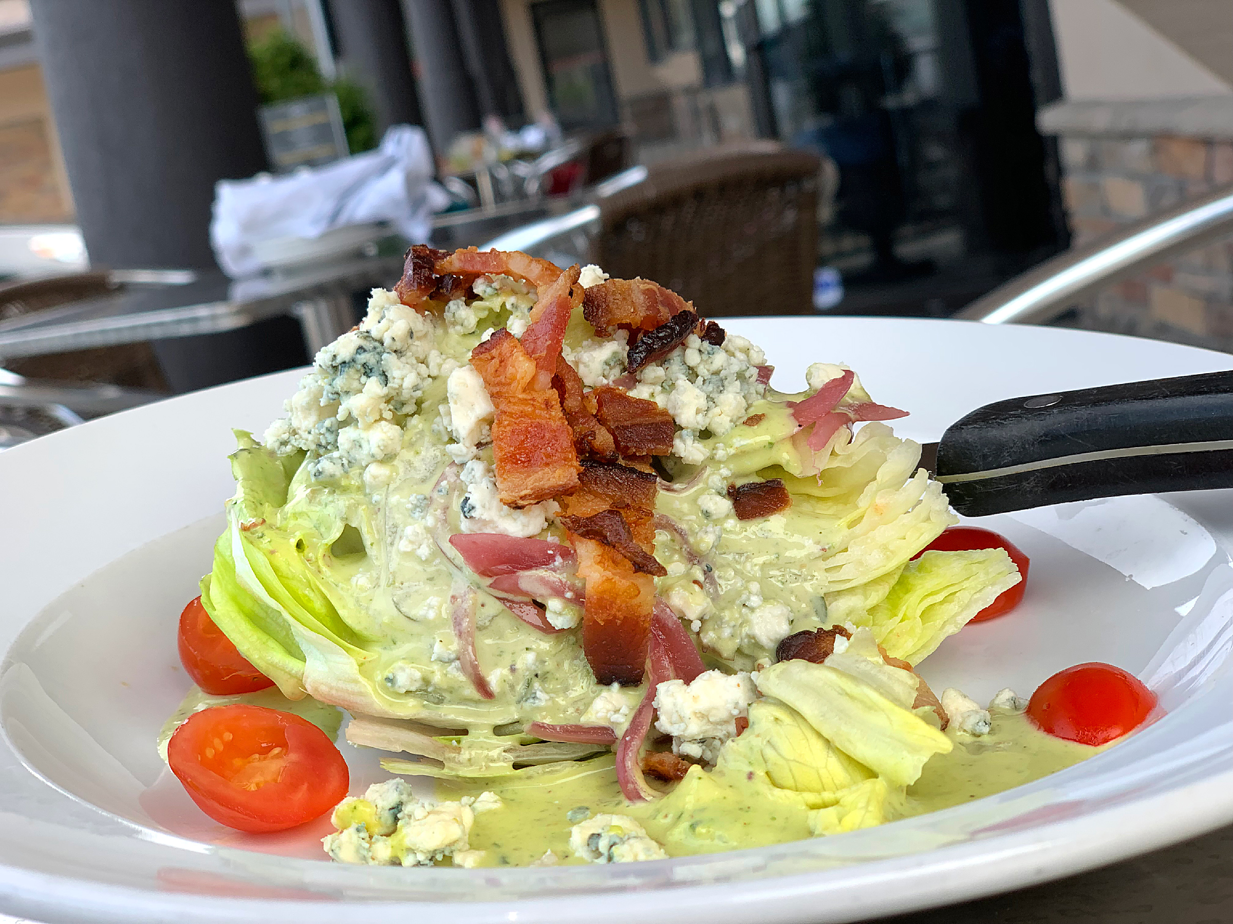 Order Wedge Salad food online from Taxi Grille & Bar store, Omaha on bringmethat.com