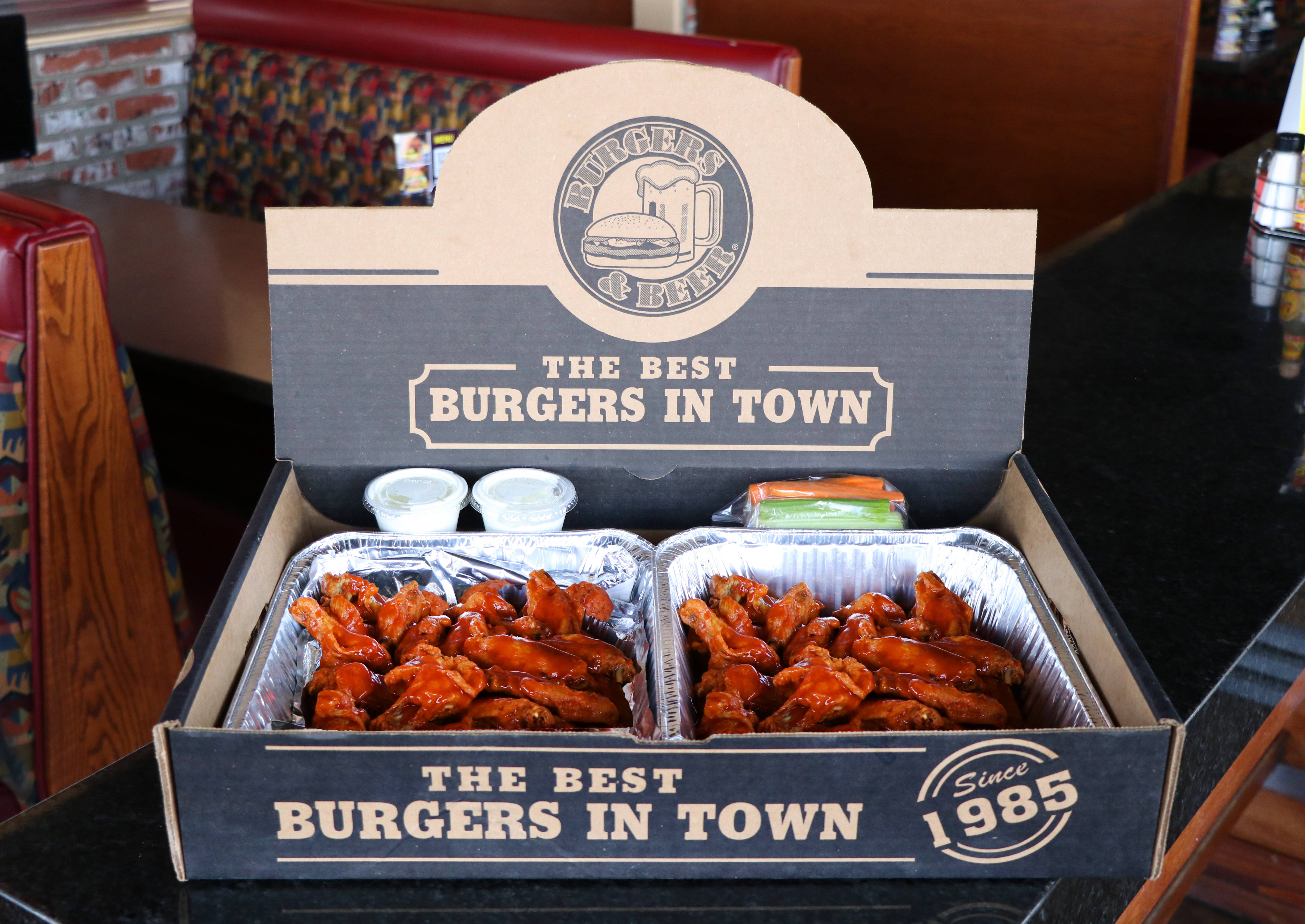 Order Family Pack 50 Wings food online from Burgers & Beer store, El Centro on bringmethat.com