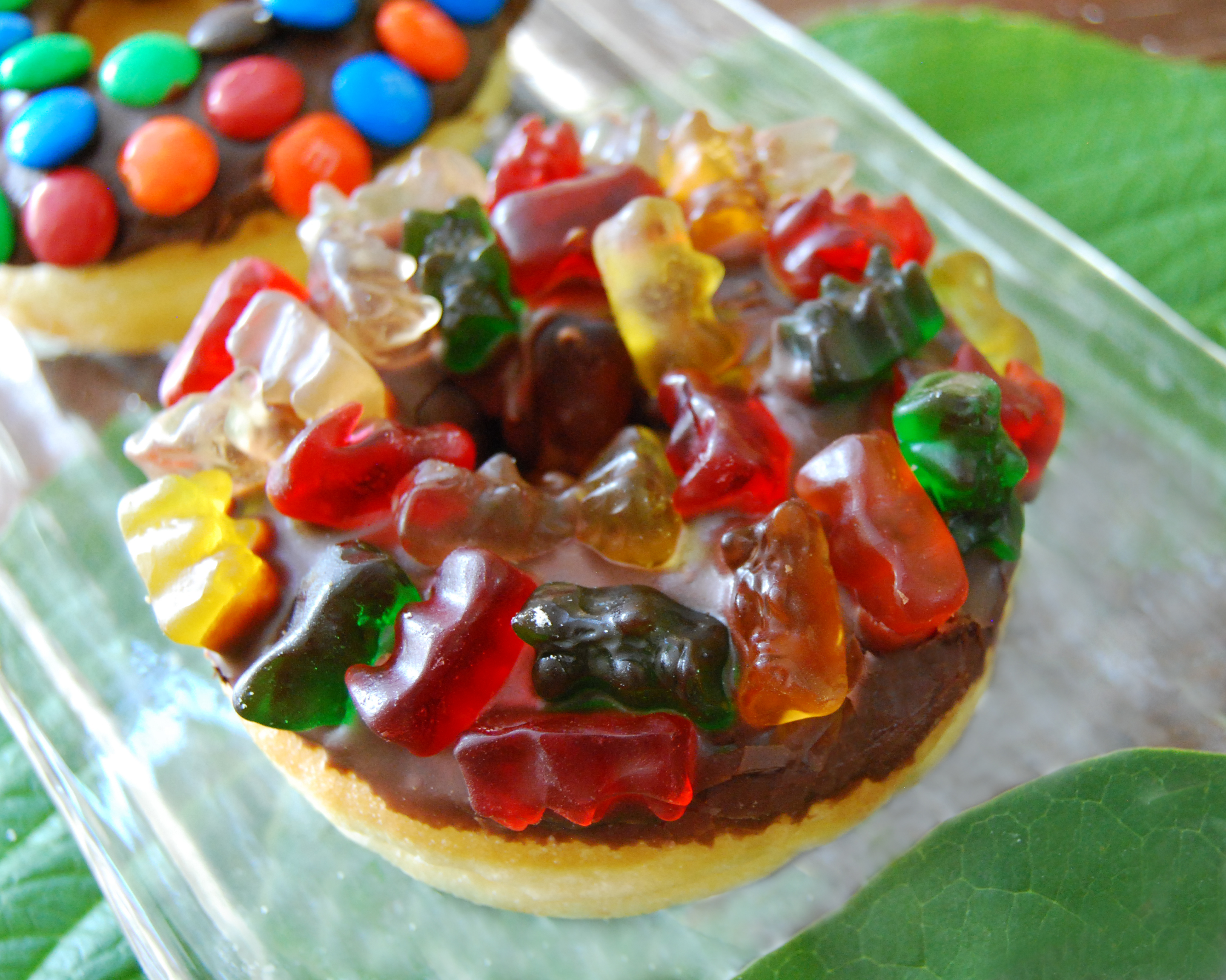 Order Gummy Bear Topped Donut food online from Jaram's Donuts store, Dallas on bringmethat.com