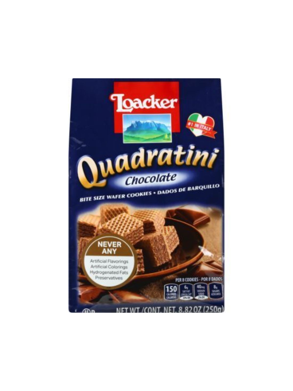 Order Quadratini Chocolate Bite Size Wafer Cookies (8.8 oz) food online from Stock-Up Mart store, Houston on bringmethat.com