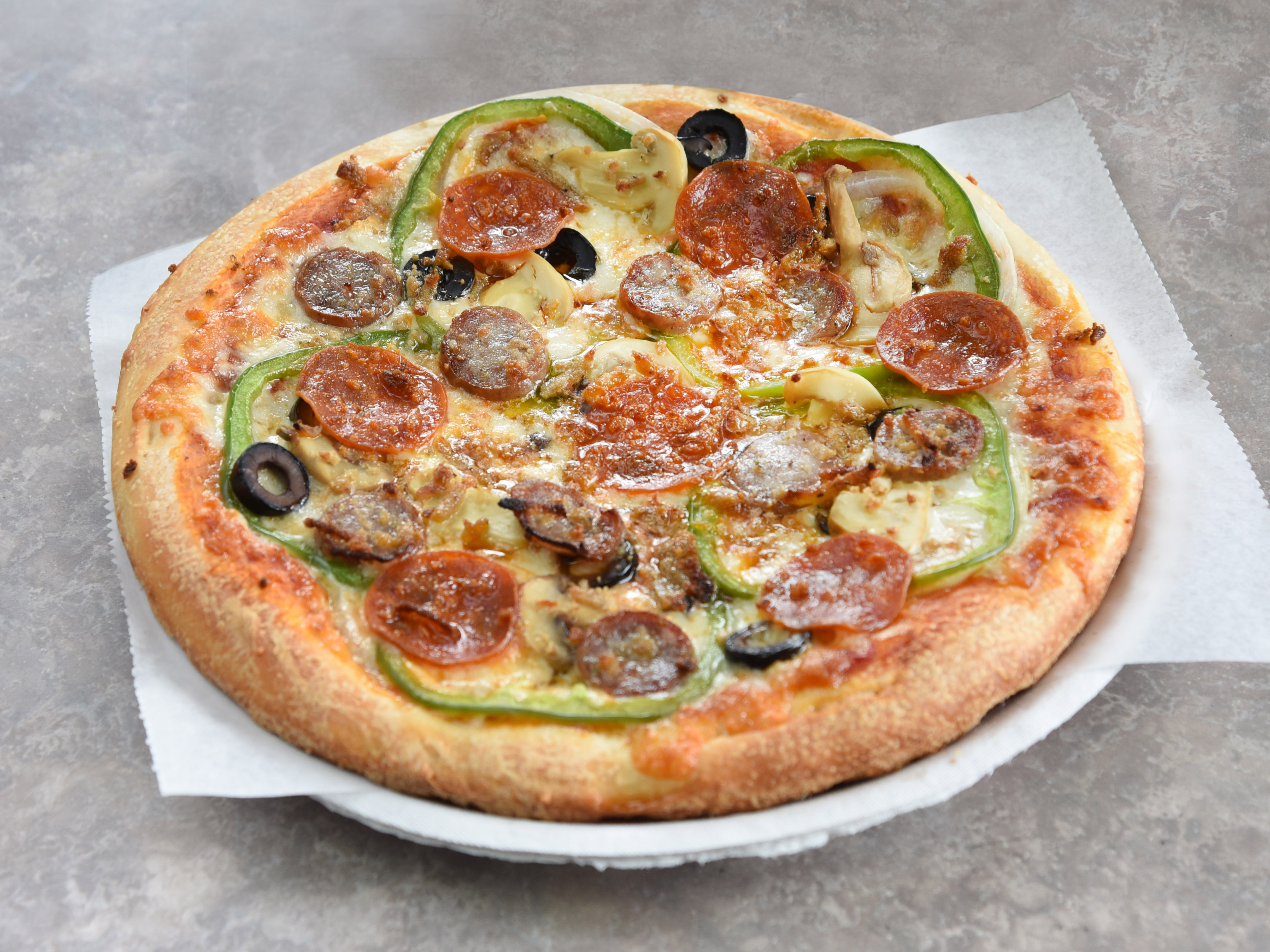 Order 10" Special Pizza food online from Indigo Pizza store, Yonkers on bringmethat.com