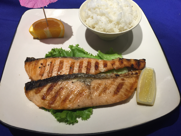 Order Salmon Teriyaki food online from Hyuga Sushi store, San Marcos on bringmethat.com