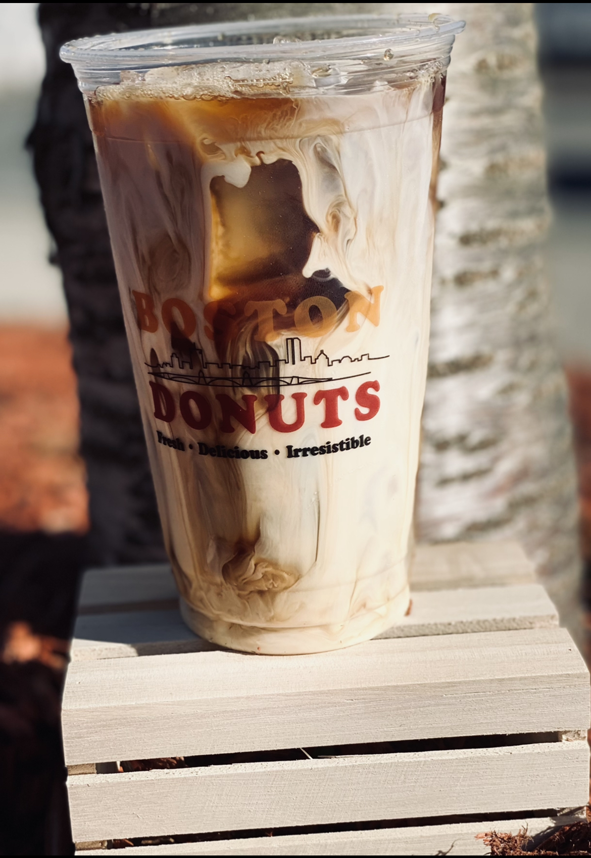 Order Iced Coffee food online from Boston Donuts store, Fitchburg on bringmethat.com