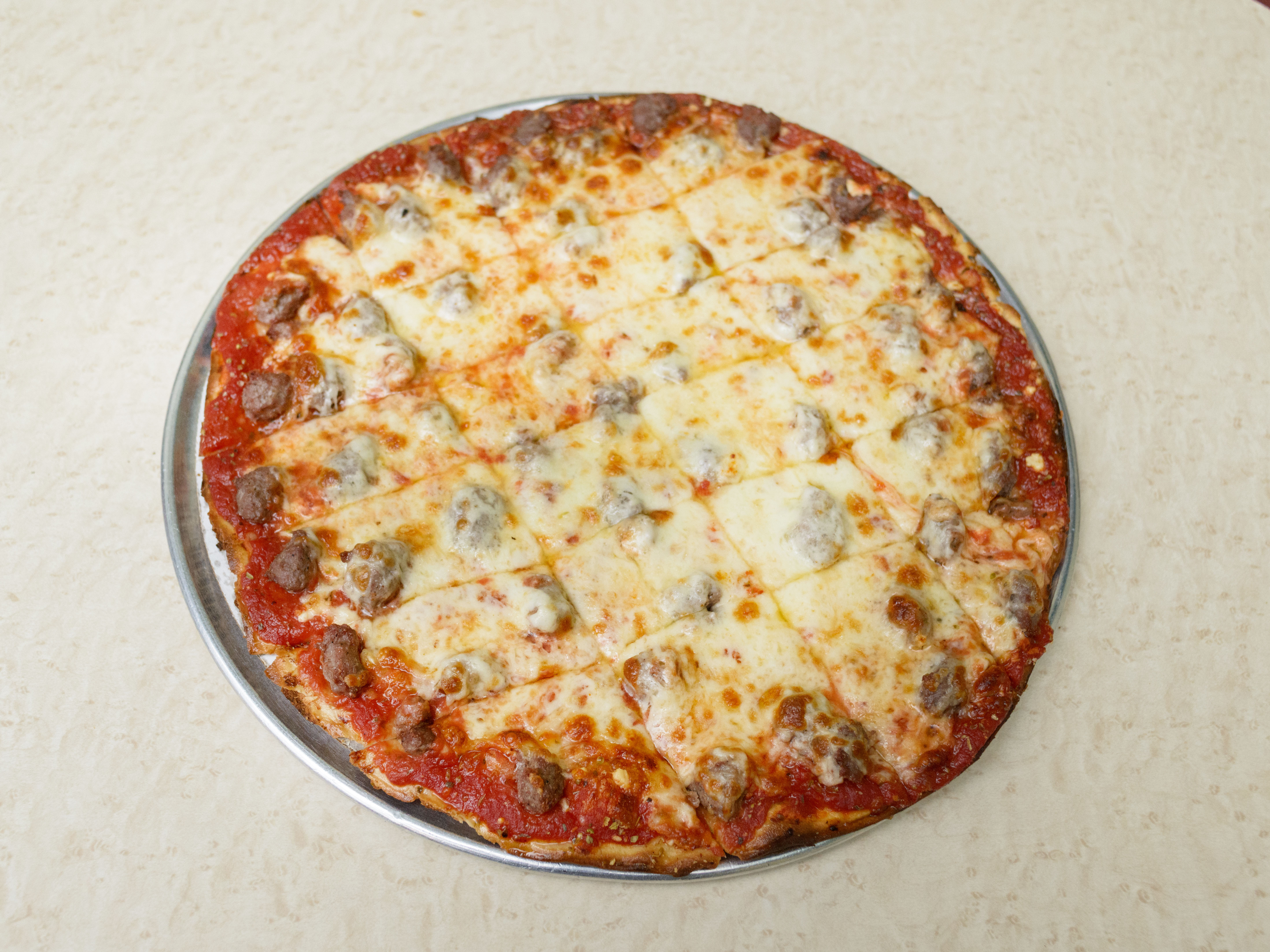 Order Cheese and Sausage Pizza food online from Quonset Pizza store, Waukegan on bringmethat.com