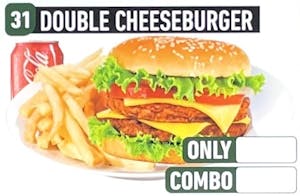 Order #31 Double Cheeseburger Only food online from Jersey Kabob Platter & Pizza store, Monroe Township on bringmethat.com