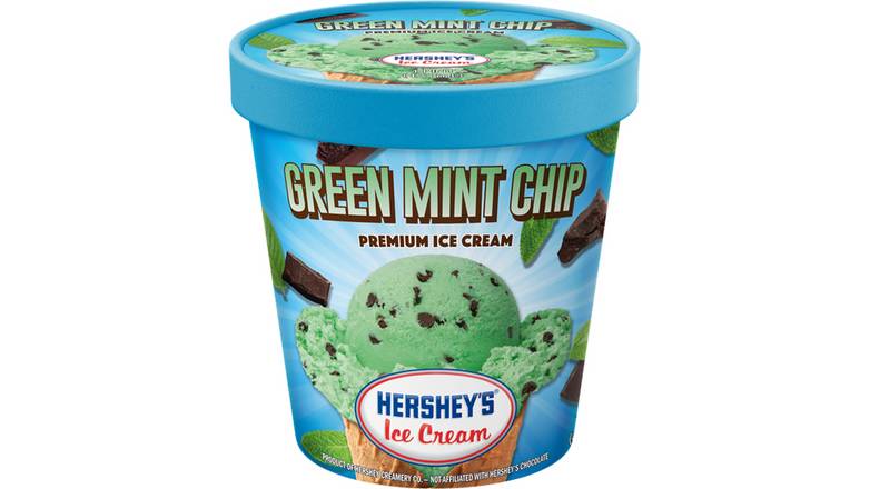 Order Hersheys Ice Cream Green Mint Chip food online from Red Roof Market store, Lafollette on bringmethat.com