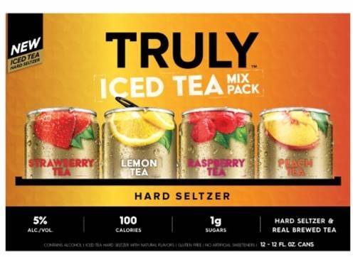 Order Truly Hard Seltzer Iced Tea Variety Mix Pack - 12pk/12 fl oz Slim Cans(5%ABV) food online from Windy City Liquor Market store, El Cajon on bringmethat.com
