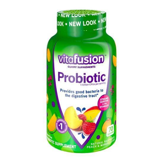 Order Vitafusion Probiotic Gummies for Men & Women (70 ct) food online from Rite Aid store, Palm Desert on bringmethat.com