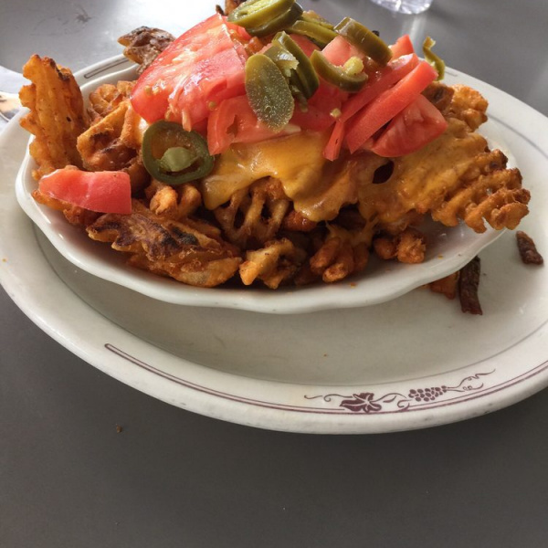 Order Nacho Mamma's Waffle Fries food online from Crosstown diner store, Bronx on bringmethat.com