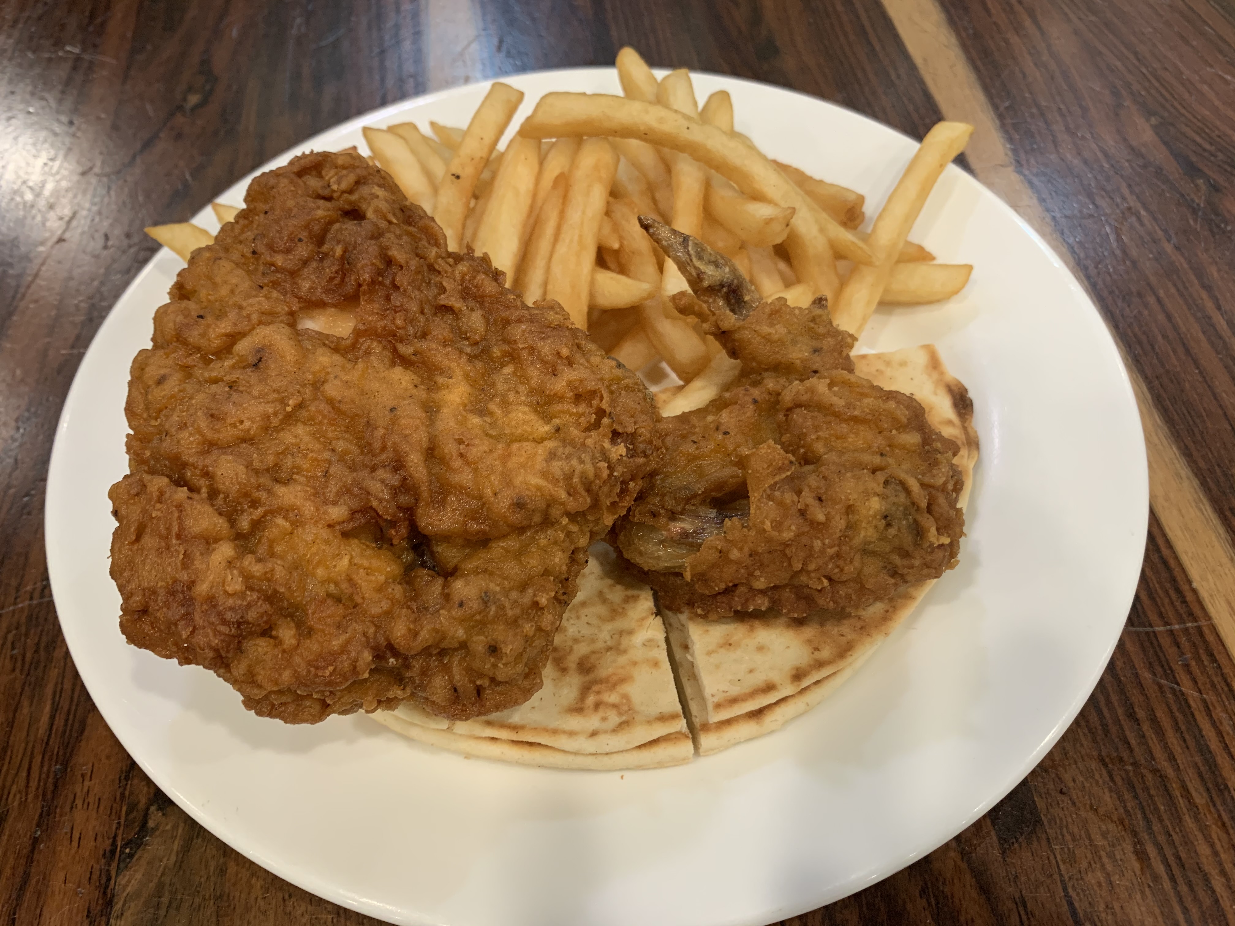 Order 2 Pieces Fried Chicken Dinner food online from Silver Spoon Diner store, Queens on bringmethat.com
