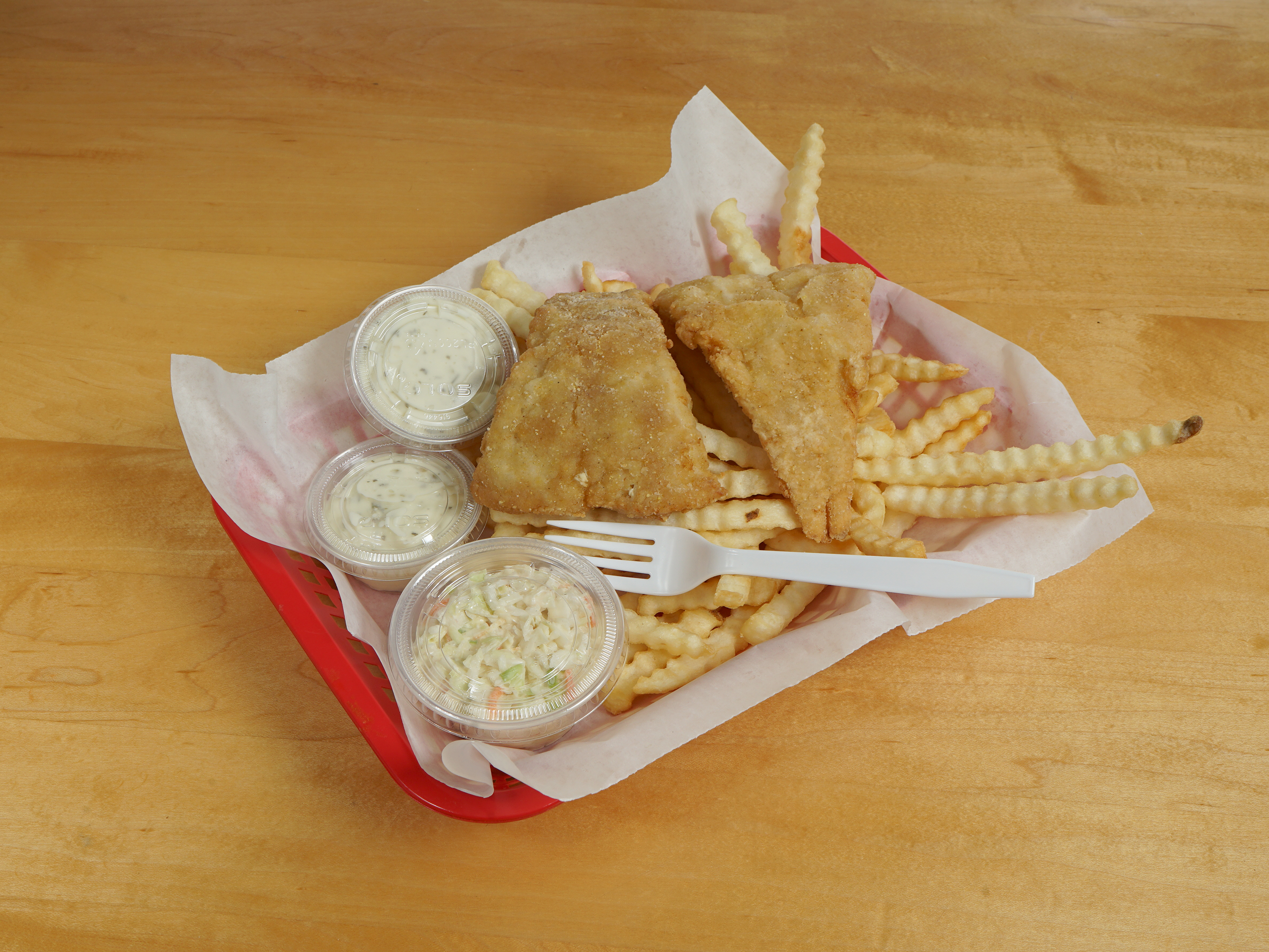 Order Fish and Chips food online from Just Shrimp store, Tinley Park on bringmethat.com