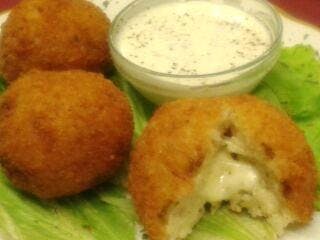 Order Risotto Balls - Appetizer food online from Aloy's Italian Restaurant store, Poughkeepsie on bringmethat.com