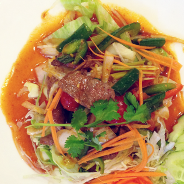 Order Grilled Beef Salad food online from Thai Spice store, West Roxbury on bringmethat.com