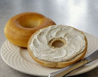 Order Bagel with Cream Cheese food online from Rich Bagels store, Sandy on bringmethat.com