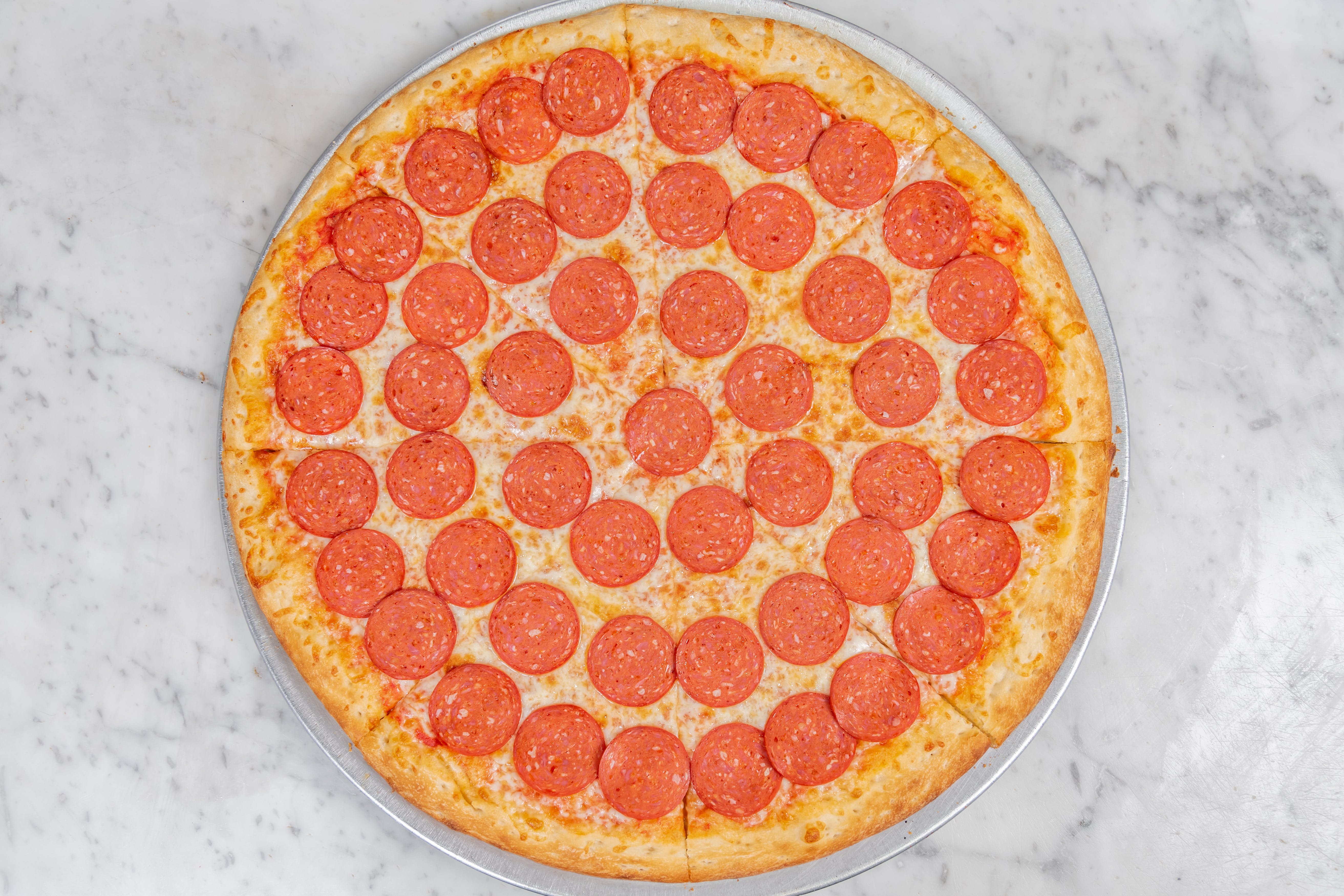 Order Pepperoni Pizza - Pizza food online from 99 Cent Delicious Pizza store, New York on bringmethat.com