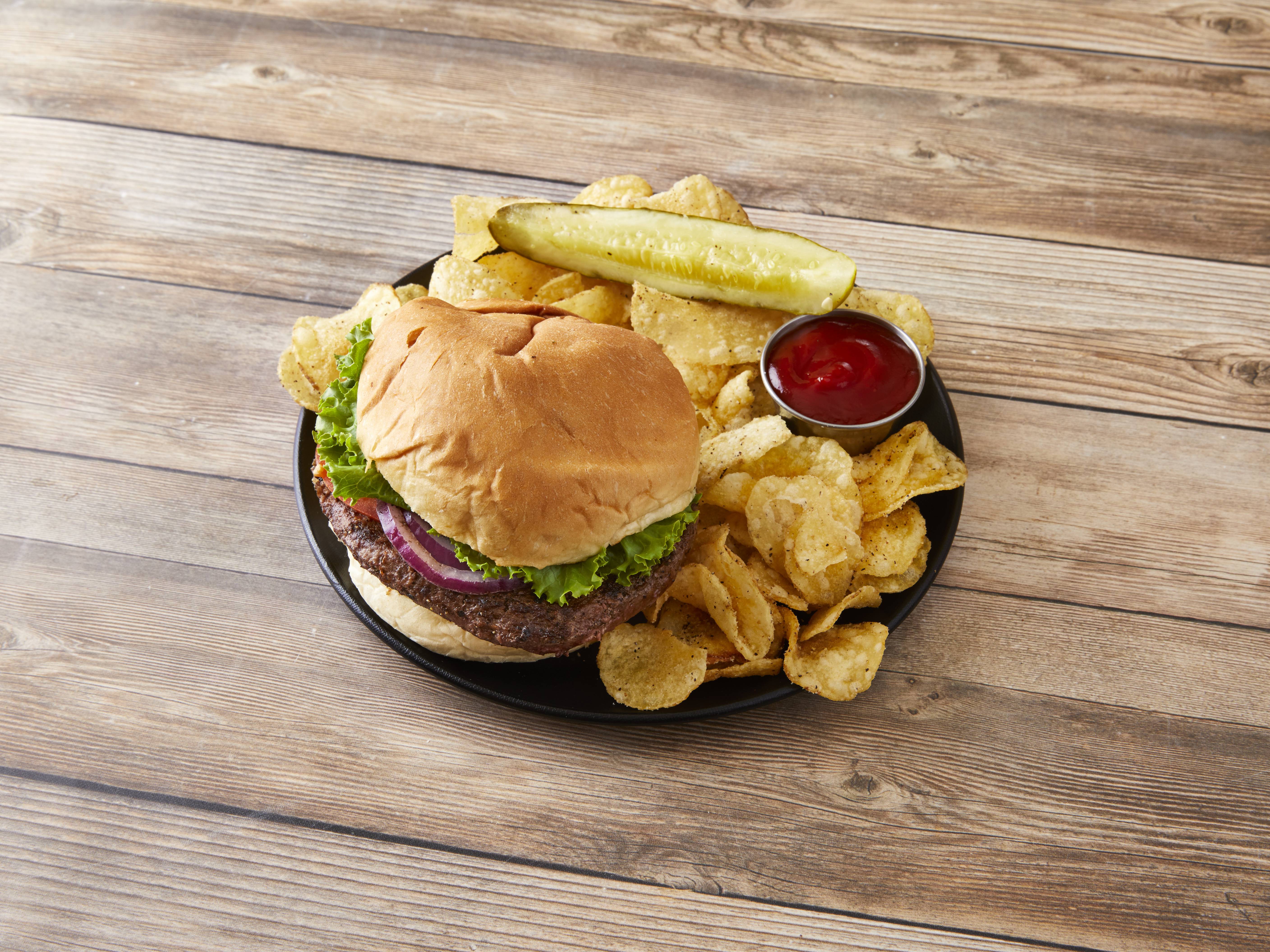 Order 1/2 lb. Tap House Burger food online from Centre Street Taphouse store, Portage on bringmethat.com