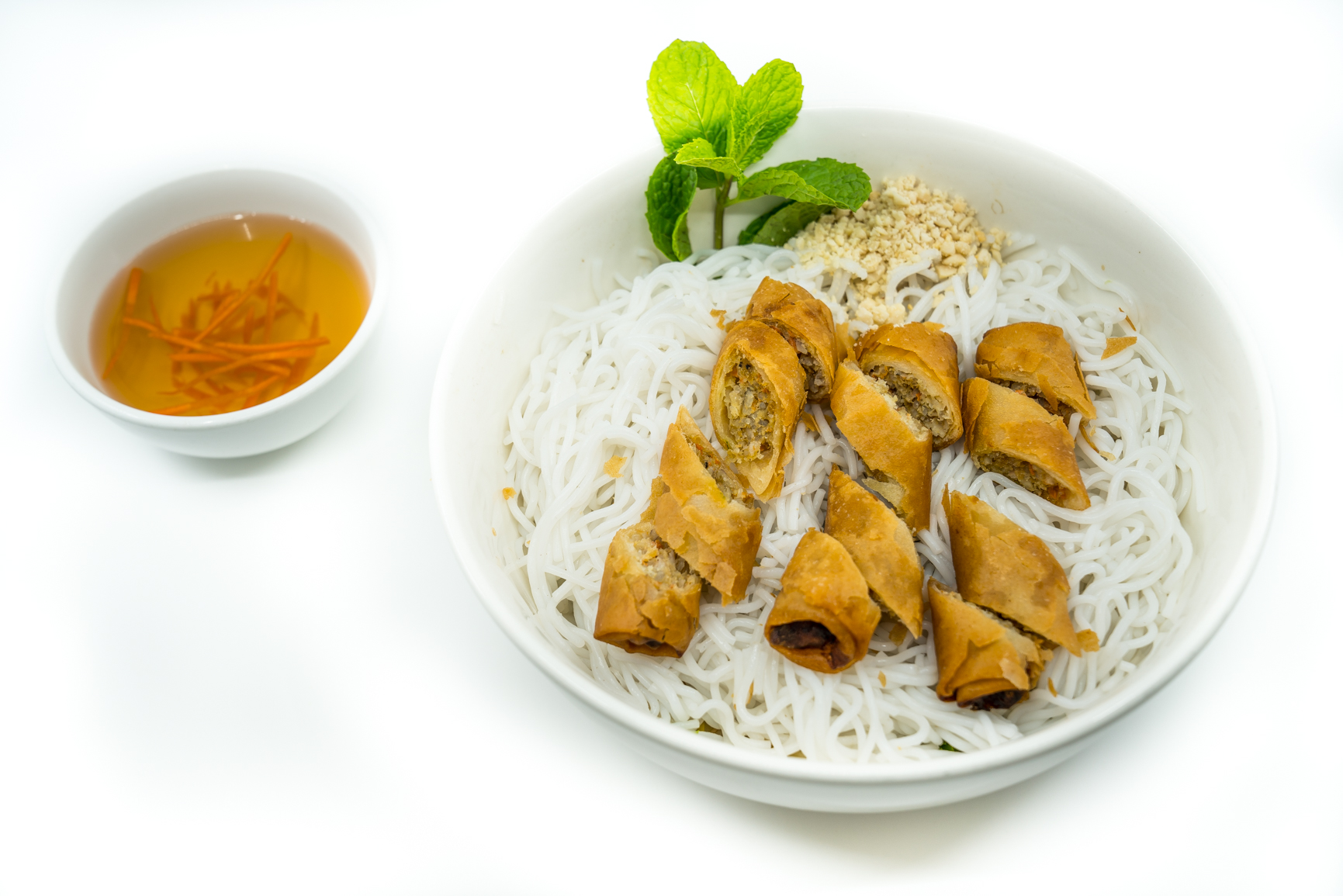 Order 22. Spring Roll Vermicelli food online from Ha Long Pho Noodle House store, Honolulu on bringmethat.com
