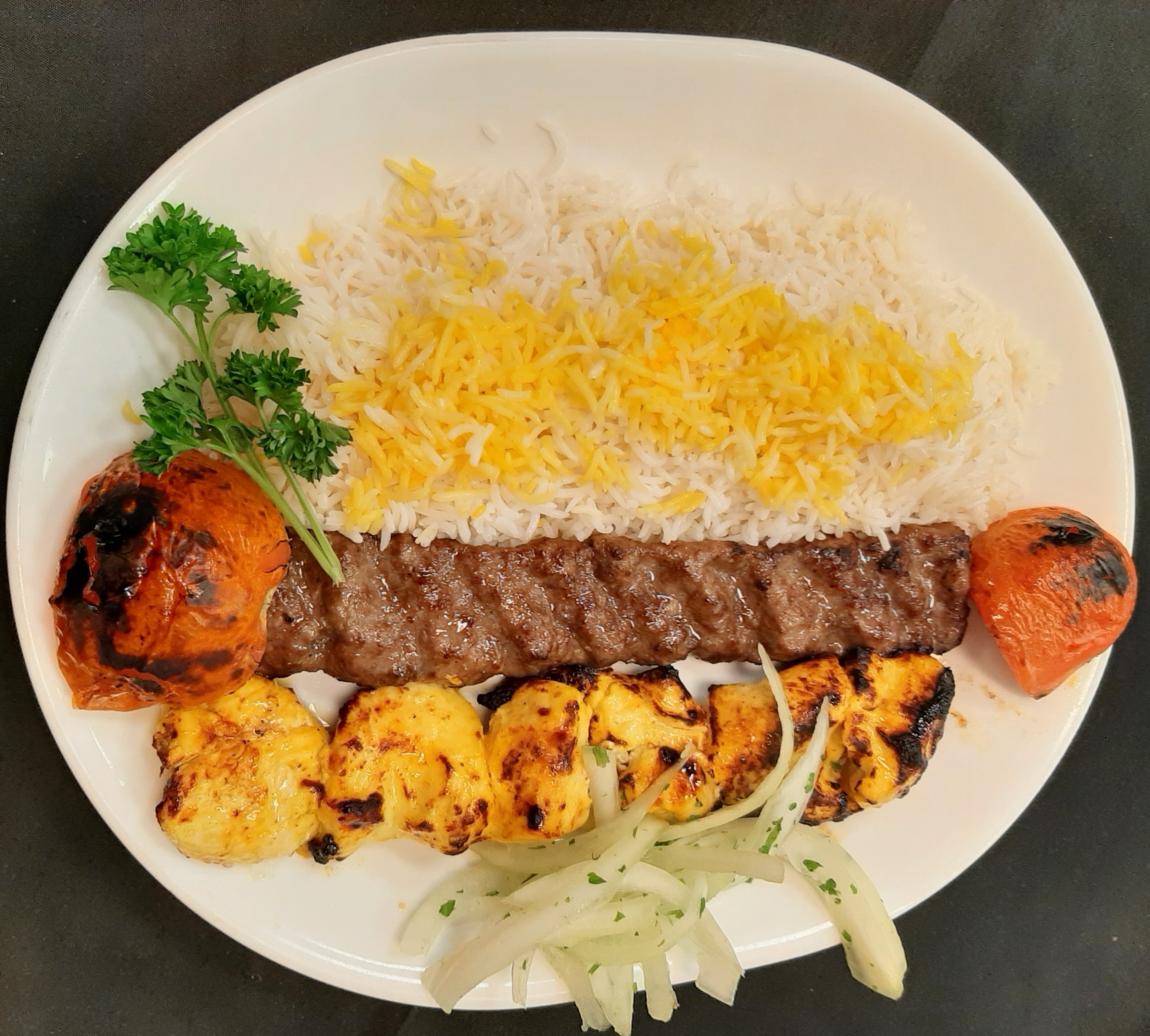 Order Koobideh and Chicken Breast food online from Flame Kabob store, Raleigh on bringmethat.com