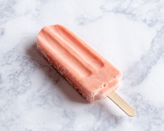 Order Strawberries and Cream Paletas food online from Ome Calli store, Beaverton on bringmethat.com