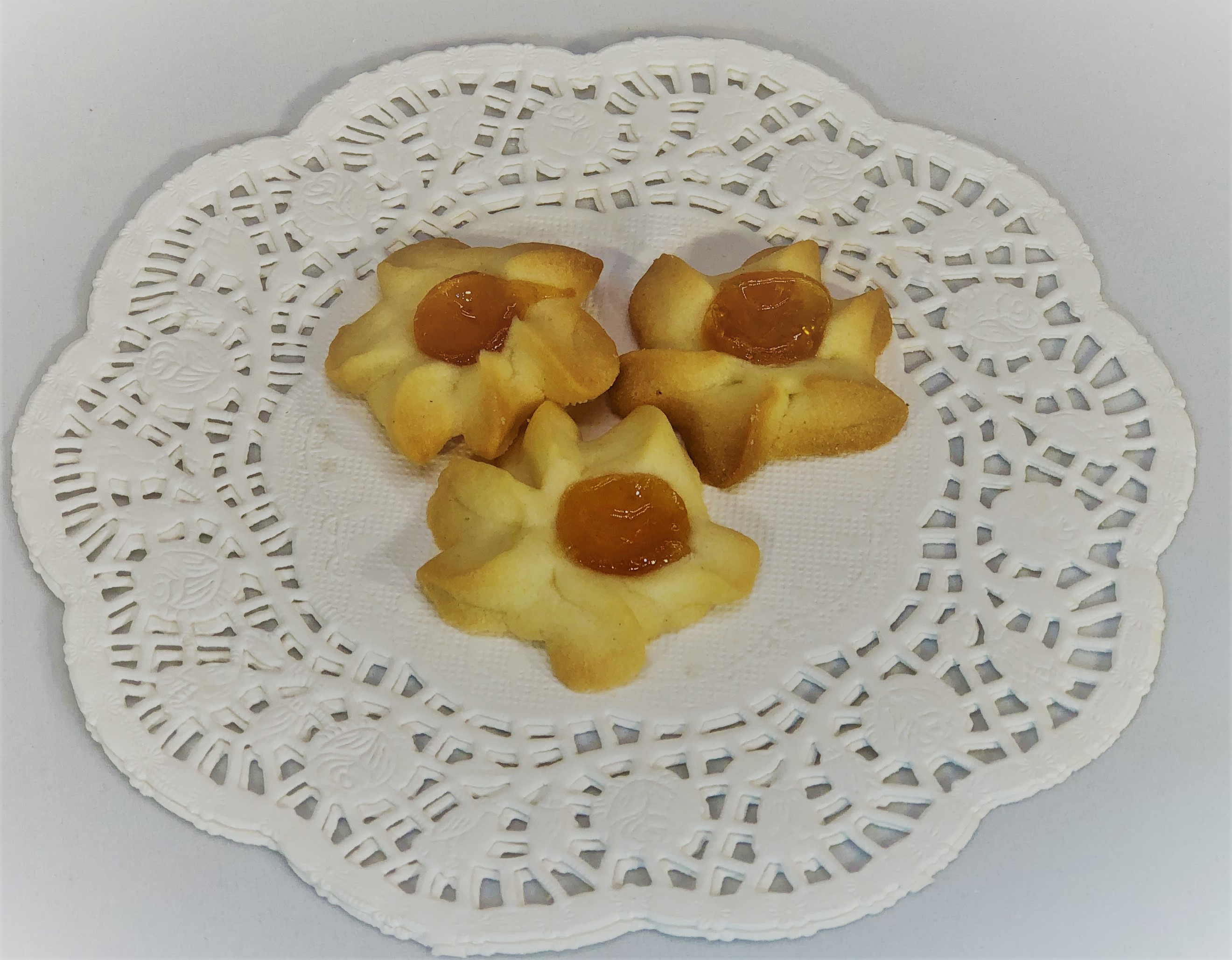 Order Apricot Flower (Per 1/2 lb) food online from Palace Bakery store, Laguna Hills on bringmethat.com