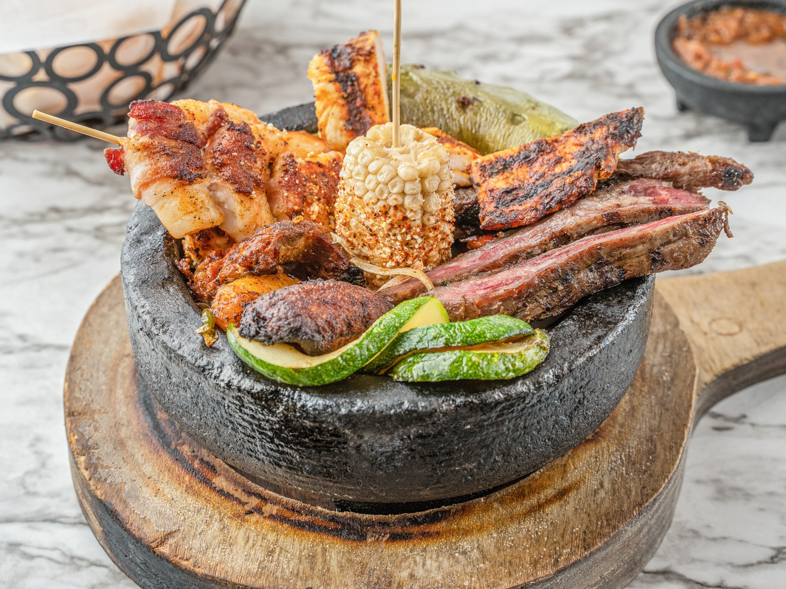 Order Molcajete Grill food online from Zocalo Street Food | Tequila store, Wilmington on bringmethat.com