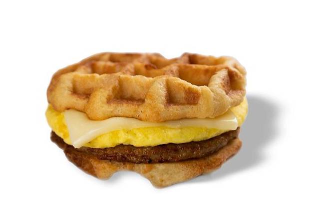Order Waffle Sausage Egg & Cheese food online from Wawa 8129 store, Morgantown on bringmethat.com