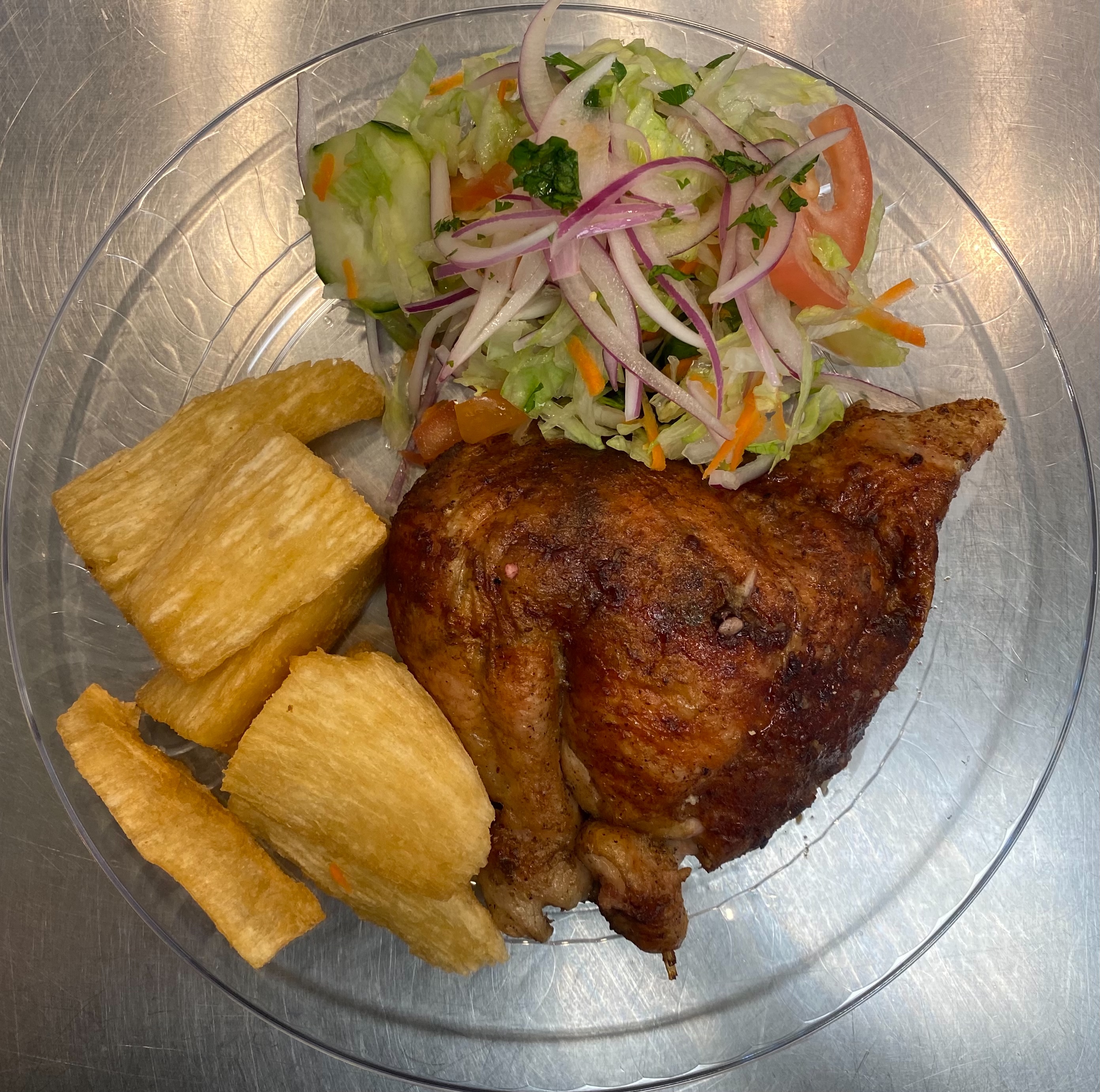 Order 1/4 Chicken Dark with 2 Sides food online from Super Pollo store, Arlington on bringmethat.com