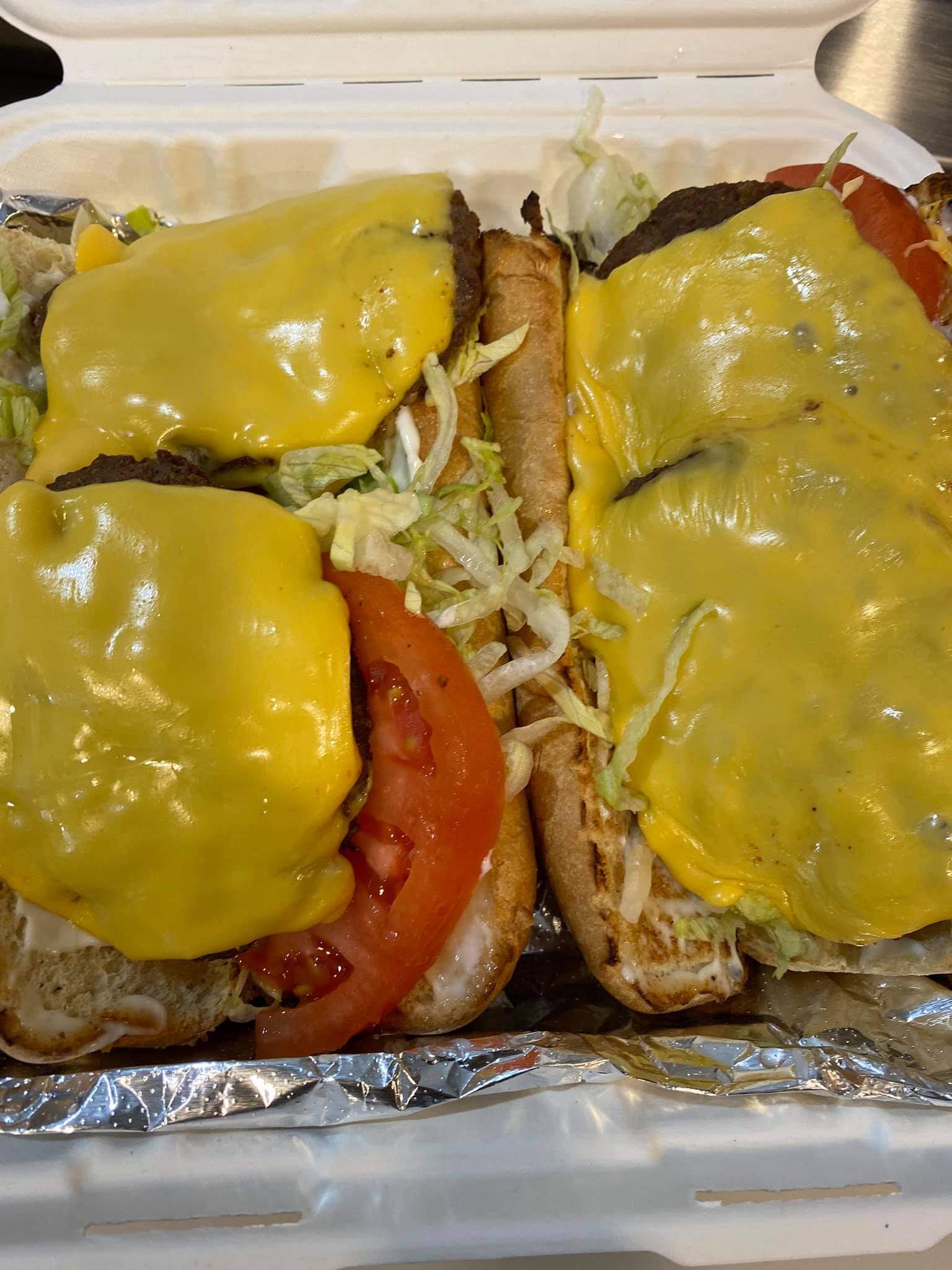 Order Cheeseburger Sub food online from Miss Yvonne's store, Edgewater on bringmethat.com