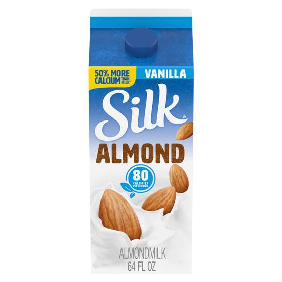 Order Silk Vanilla Almond Milk 1/2 Gallon food online from Everyday Needs by Gopuff store, Roseville on bringmethat.com