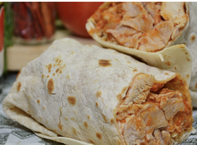 Order Red Chicken Burrito food online from Federico Mexican Food store, Albuquerque on bringmethat.com