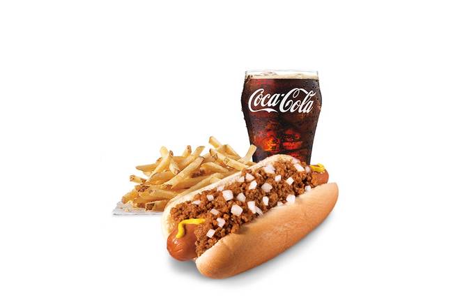 Order Jumbo Chili Dog Combo food online from Hardee's store, Pikeville on bringmethat.com