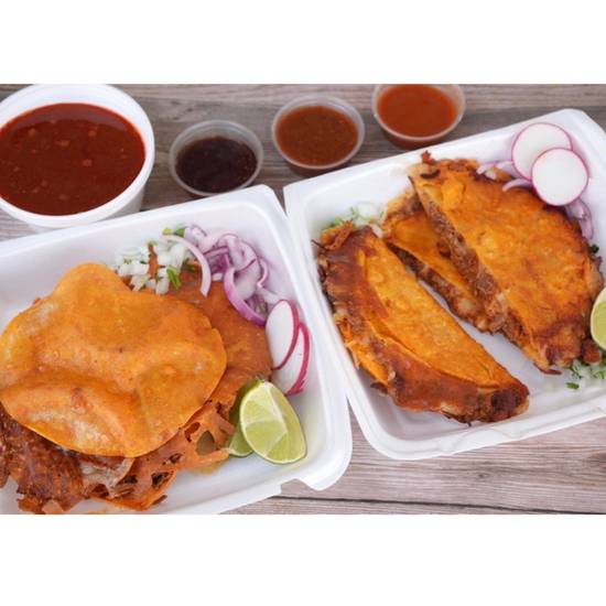 Order 3 Amigos food online from Pepe Red Tacos store, Pasadena on bringmethat.com