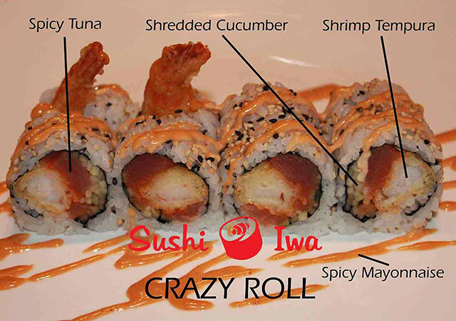 Order CRAZY food online from Sushi Iwa store, Apex on bringmethat.com
