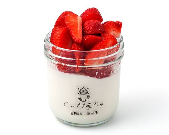 Order Strawberry Coconut Jelly food online from Coconut Jelly King 皇阿玛椰子冻 store, Walnut on bringmethat.com