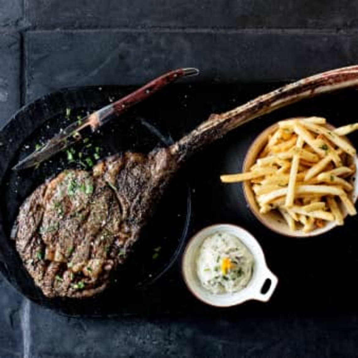 Order Tomahawk Steak for Two food online from Berri Cafe store, Los Angeles on bringmethat.com