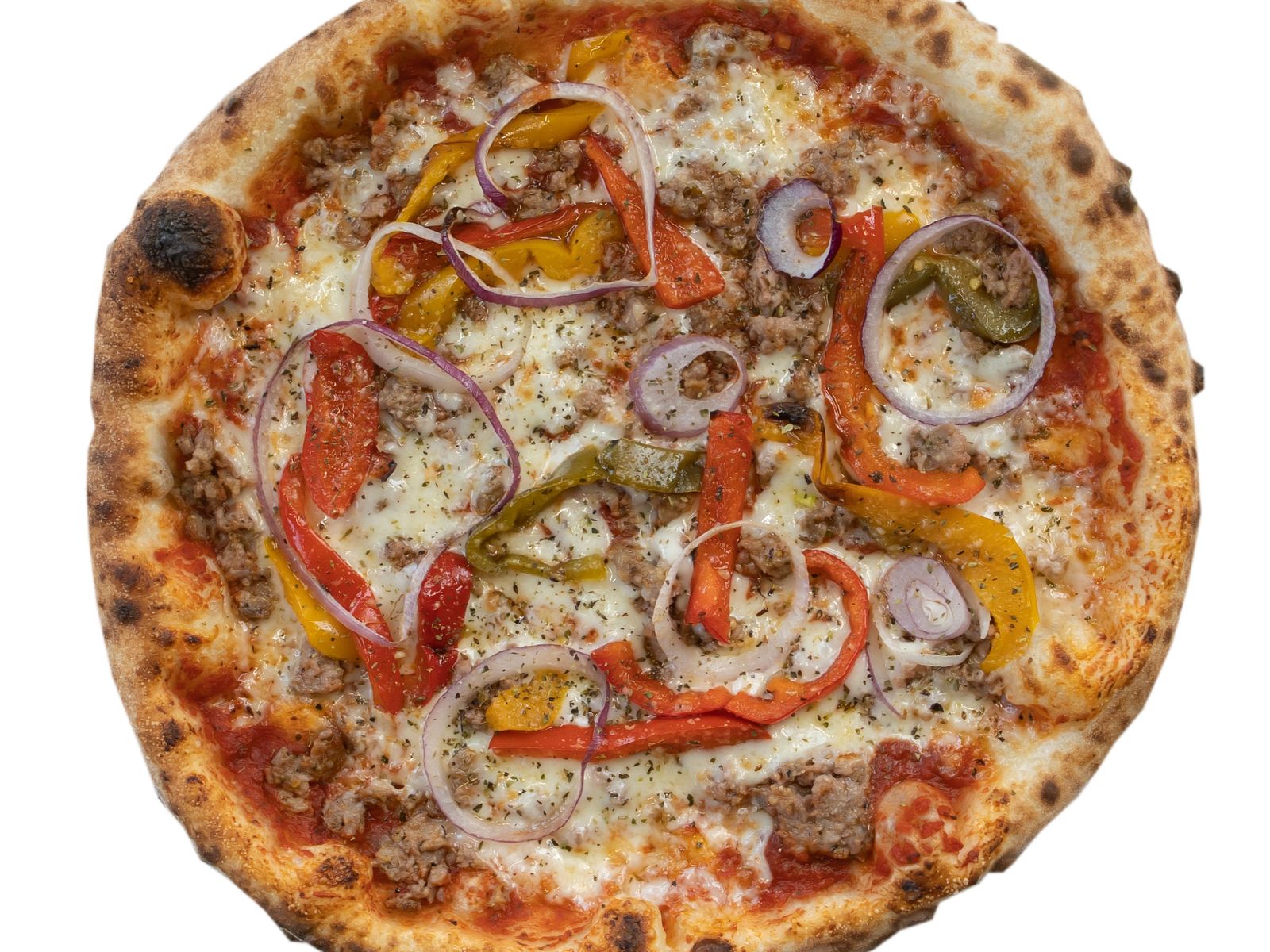 Order 12" Italian Sausage & Peppers food online from Petey Pastas store, Oak Park on bringmethat.com