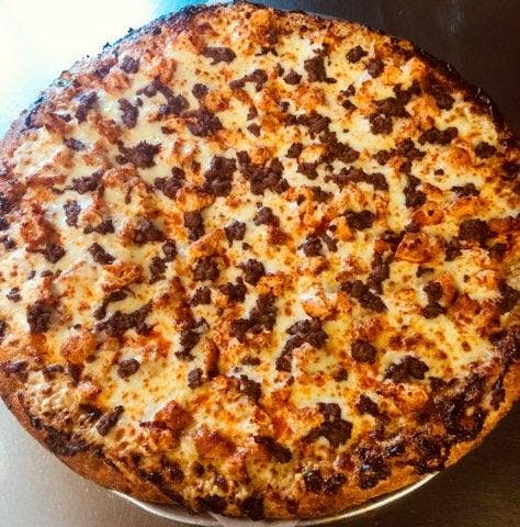 Order Stinger Pizza - 1/4 pie 2 slices food online from Chick-N-Pizza Works store, Buffalo on bringmethat.com