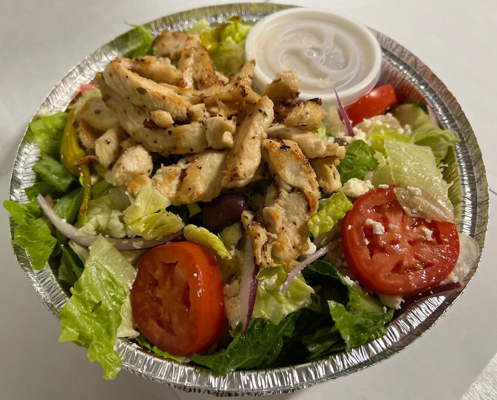 Order Napoli Chicken Salad - Salad food online from Napoli Pizza & Pasta store, Houston on bringmethat.com