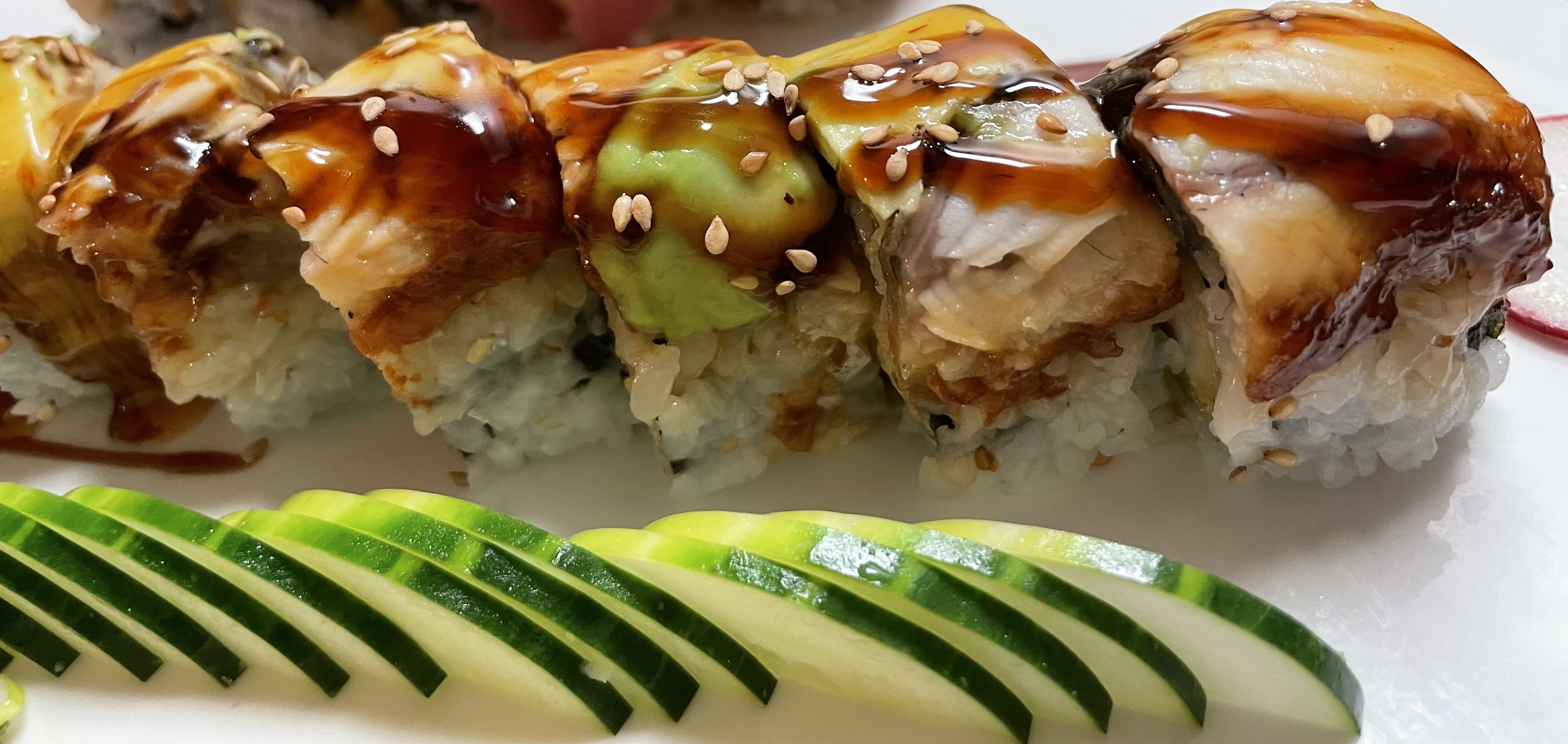 Order  Dancing Dragon Roll  food online from Yama Japan store, Sewell on bringmethat.com