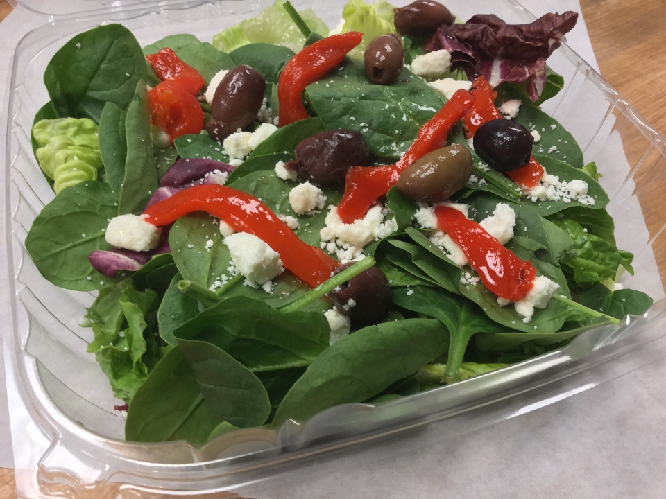 Order Greek Salad food online from Bite The Bagel Deli Cafe store, Killeen on bringmethat.com