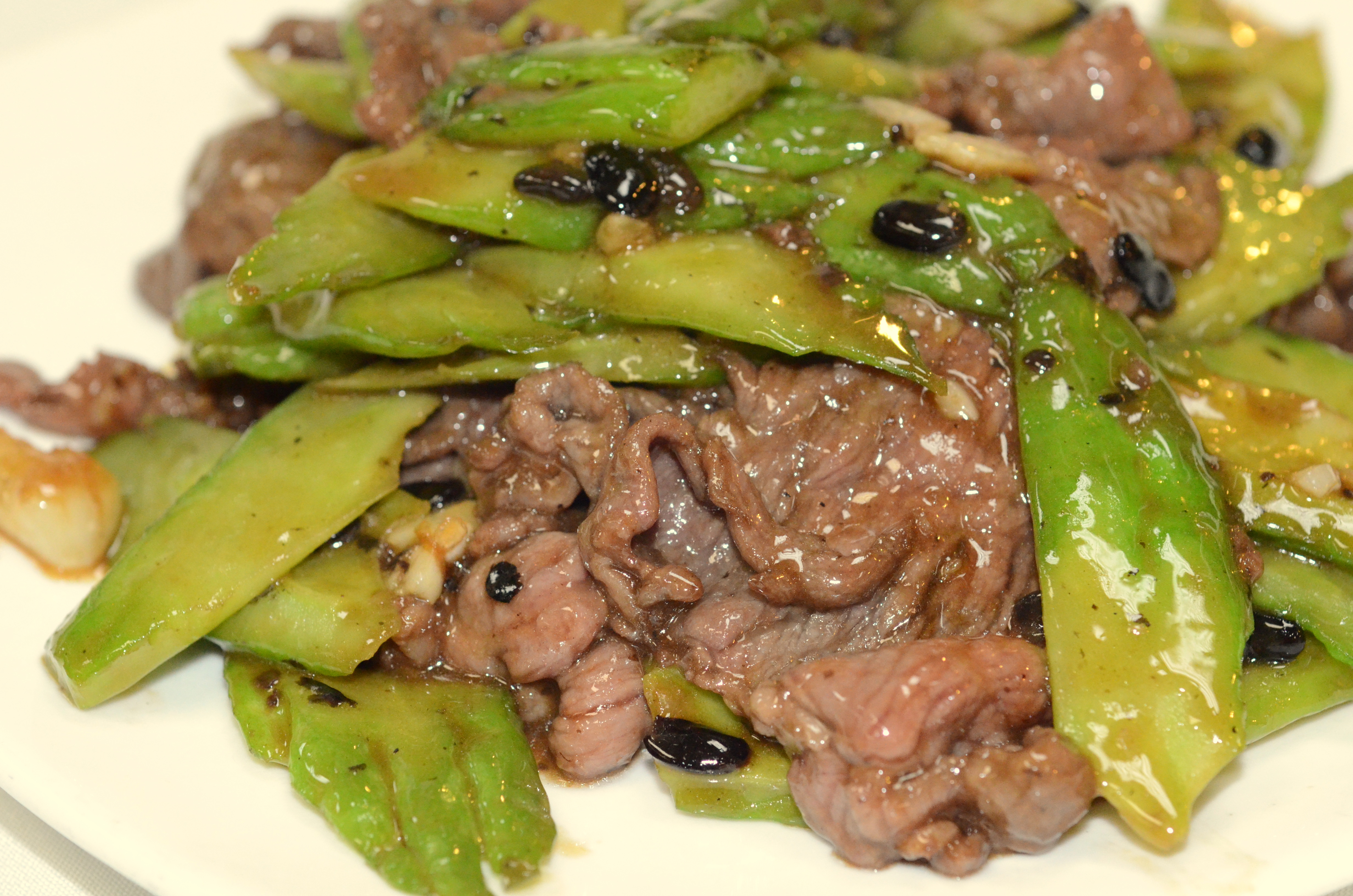 Order Sauteed Beef with Bitter Melon food online from Asian Pearl store, Richmond on bringmethat.com