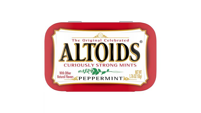 Order Altoids Classic Peppermint Breath Mints Hard Candy food online from Trumbull Mobil store, Trumbull on bringmethat.com