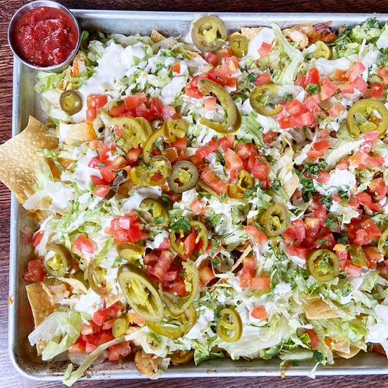 Order Nacho Tray Appetizer food online from Granite City Food & Brewery store, Sioux falls on bringmethat.com