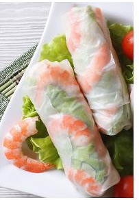Order A1. Shrimp Fresh Rolls(2) food online from Green Basil store, Suwanee on bringmethat.com