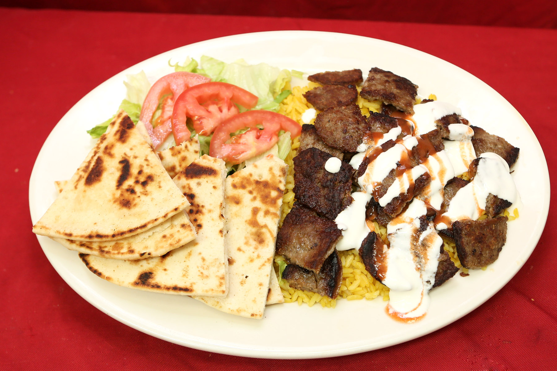 Order Gyro over Rice food online from Buffalo Wings store, Plainfield on bringmethat.com