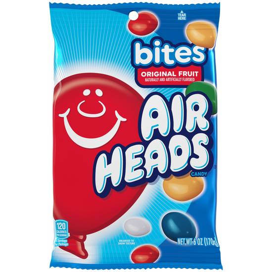 Order Air Heads Bites Peg Fruit Bag, 6 OZ  food online from Cvs store, LANETT on bringmethat.com
